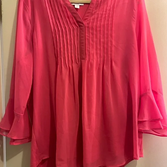 Charter Club Vibrant Pink Blouse - Picture 1 of 3